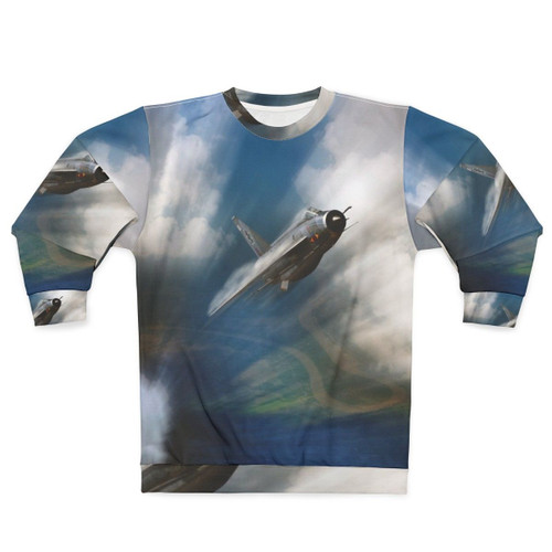 Lightning Burner Sweatshirt featuring jet aircraft design