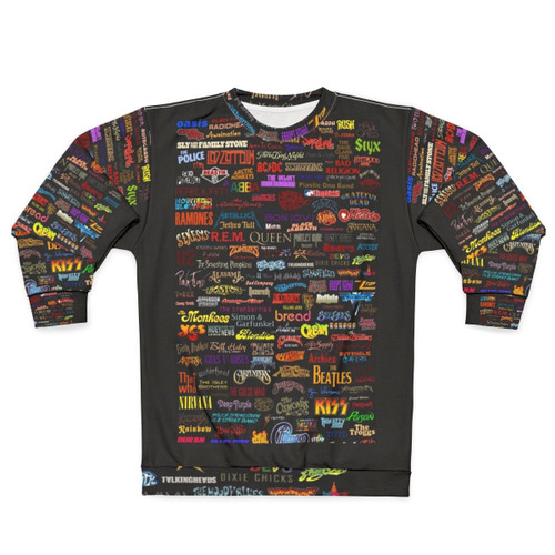 Rock Bands Classic T-Shirt Sweatshirt - Vintage Music Apparel