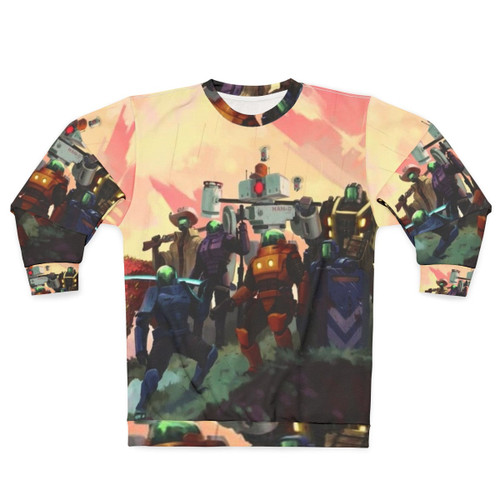 Risk of Rain 2 Sweatshirt featuring the game's logo and characters