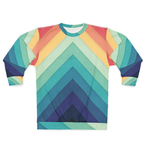 Retro Chevron Gradient Sweatshirt