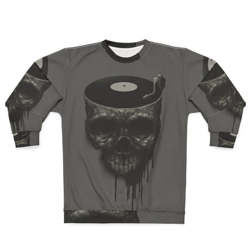 Last Dance Surreal Skull Grunge Sweatshirt