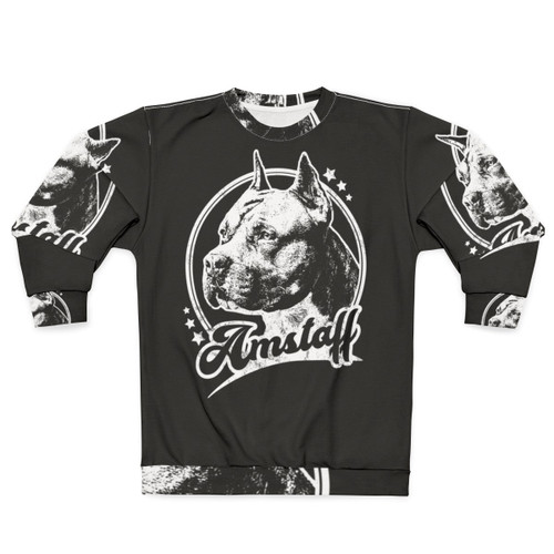 Retro Amstaff American Staffordshire Terrier Dog Sweatshirt
