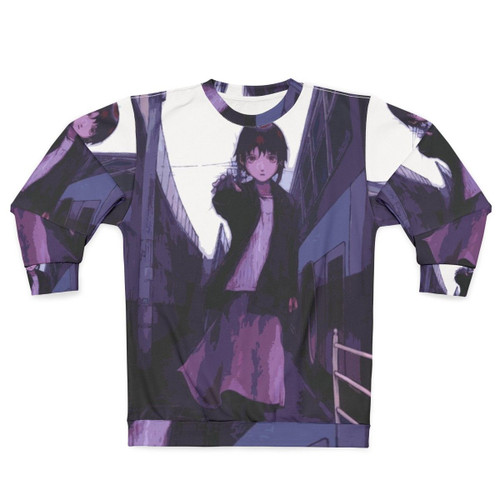 Serial Experiments Lain Anime Sweatshirt featuring iconic 90s character
