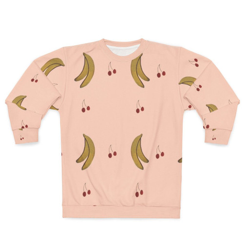 La Petite Vie French Canadian sweatshirt with colorful fruit pattern