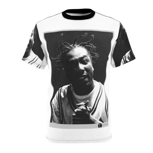 Ol Dirty Bastard inspired black and white portrait design on a high-quality t-shirt