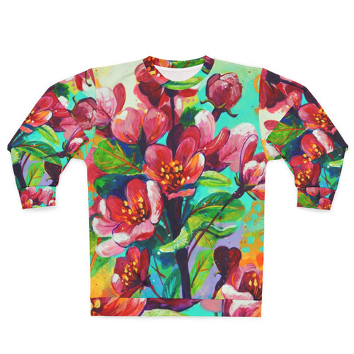 Red Apple Blossom Sweatshirt