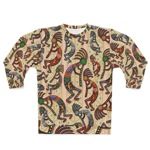 Kokopelli Tribal Pattern Sweatshirt