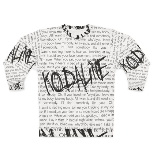 Kodaline "All I Want" Lyrics Sweatshirt