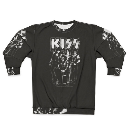 Kiss vintage grunge sweatshirt featuring the iconic rock band's logo and retro design