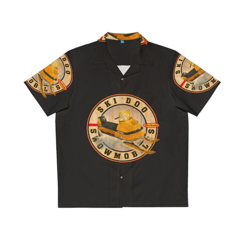 Vintage Ski Doo Snowmobiles Hawaiian Shirt