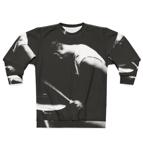 Drummer Sweatshirt with U2 Silhouette Design