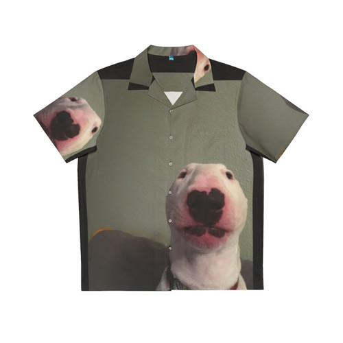 Puppernelson Walter Original Hawaiian Shirt with Bull Terrier Dog Print