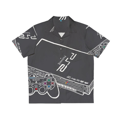 Retro Playstation 2 Console Hawaiian Shirt