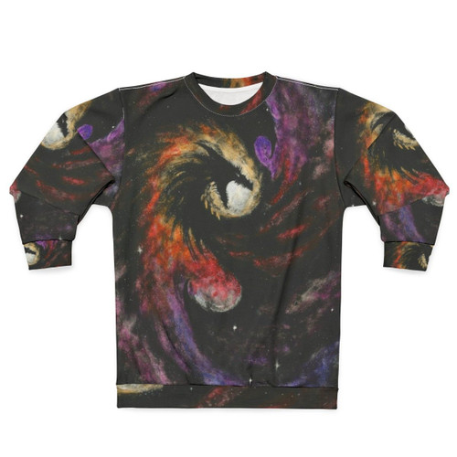 Dragon Galaxy Sweatshirt featuring fantasy space artwork