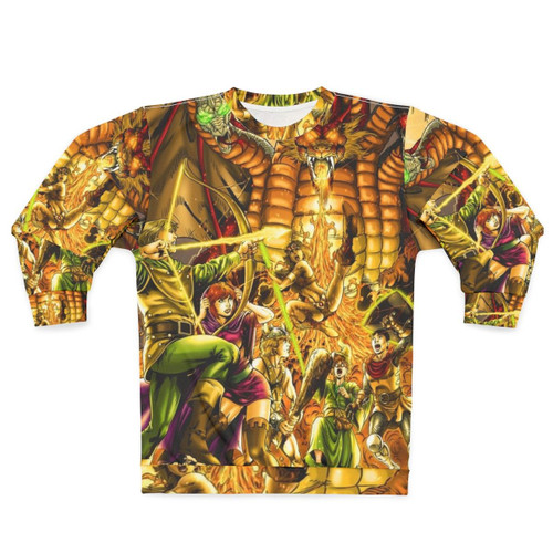 Dragon Attack Dungeons and Dragons Retro Gaming Sweatshirt