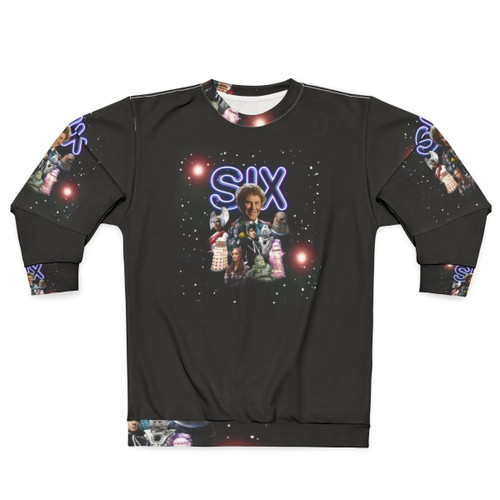 Sixth Doctor Dr Six Sweatshirt, Official Doctor Who Merchandise