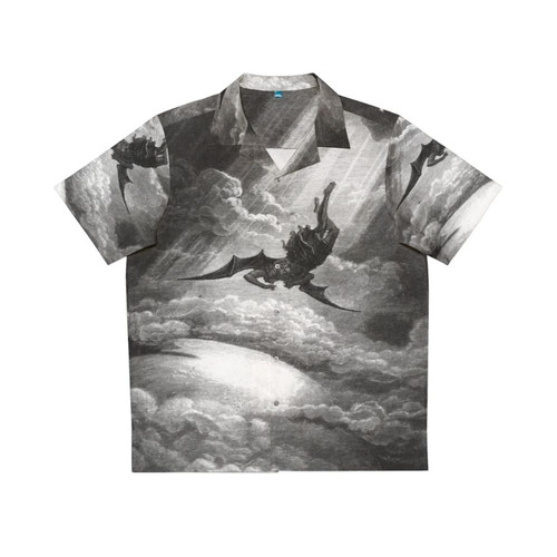 Gustave Dore's fallen angel from Paradise Lost on a Hawaiian shirt