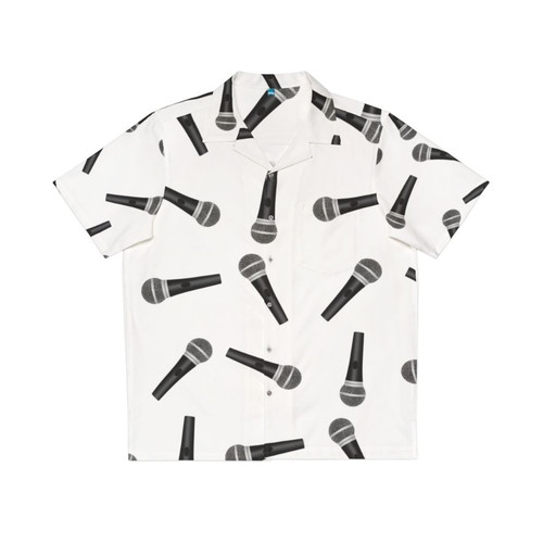 Retro Microphones Hawaiian Shirt