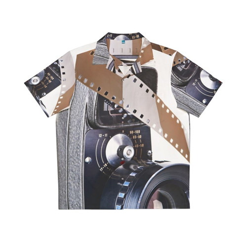 Retro Mechanical Movie Camera Film Hawaiian Shirt