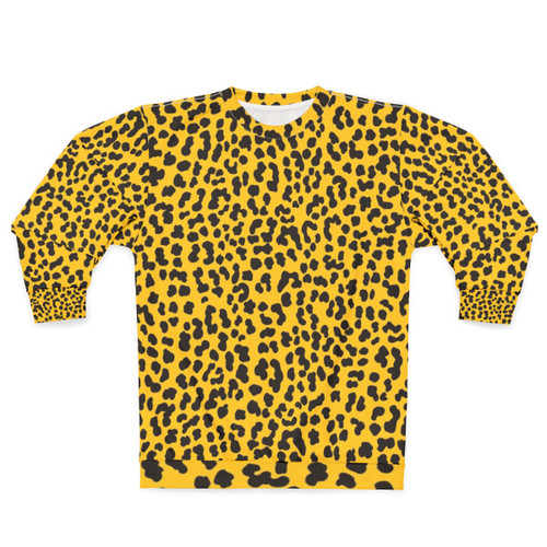 Punk Yellow Leopard Print Sweatshirt