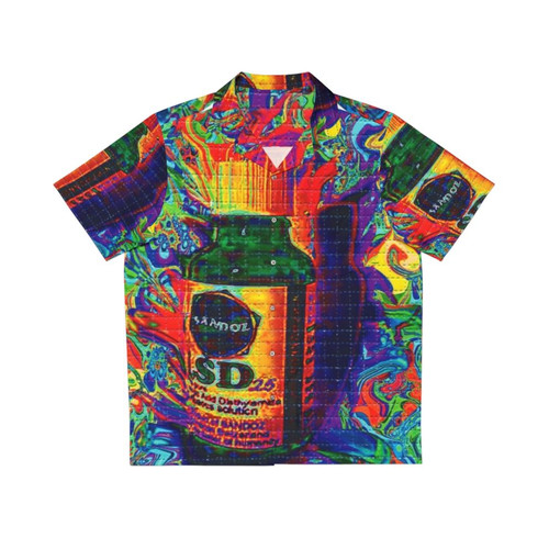 Psychedelic LSD blotter art Hawaiian shirt