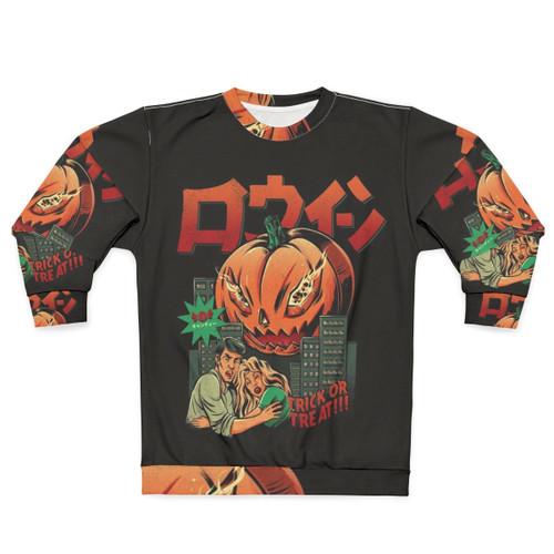 Pumpkinzilla Sweatshirt - Retro Kaiju Halloween Horror Apparel