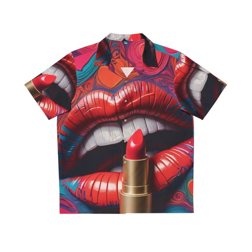 Retro Lips Hawaiian Shirt - Pop Art Inspired Fashion