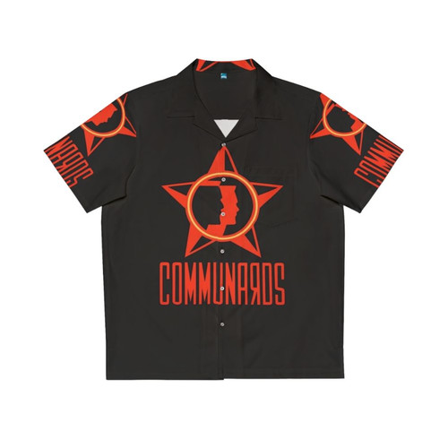 Retro LGBTQ Hawaiian shirt with vibrant colors and 80s disco-inspired design