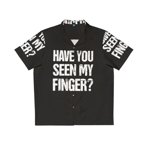funny amputated missing finger amputee hawaiian shirt