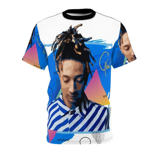 Italian-inspired t-shirt design featuring the name and style of singer Ghali