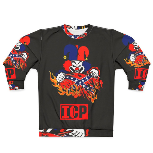 Psychopathic Vault Merch Rebel Flag Sweatshirt with Colorful Graphic