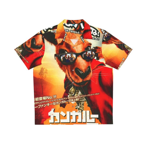 Retro Japanese Kangaroo Jack Hawaiian Shirt