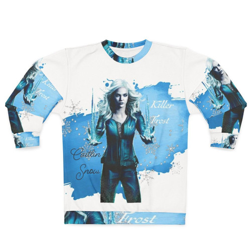 Killer Frost watercolor sweatshirt featuring the DC Comics supervillain