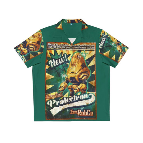 Protectron Ad Hawaiian Shirt, Fallout New Vegas Merchandise