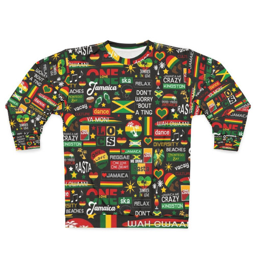 Jamaican one love culture pattern sweatshirt