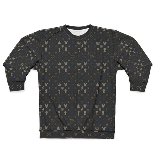Kingdom Hearts Kh Pattern Sweatshirt