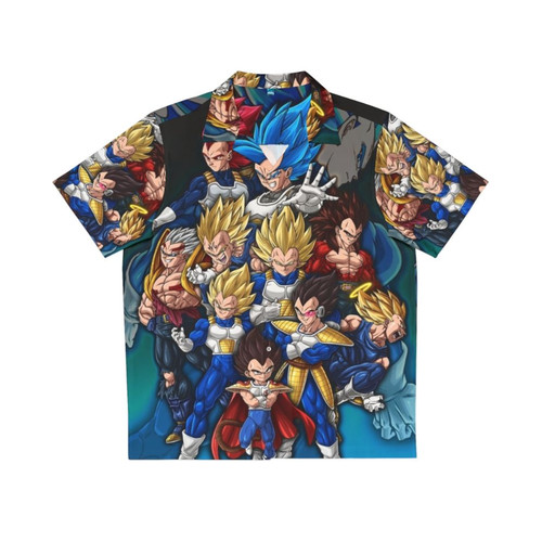 Prince Vegeta Hawaiian Shirt, DBZ Anime Apparel