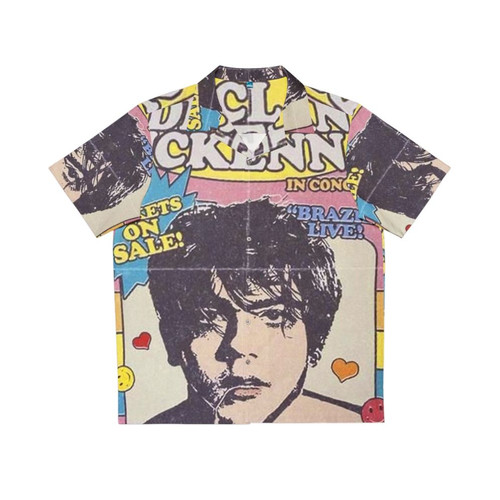 Retro Hawaiian Shirt with Indie Music Aesthetic