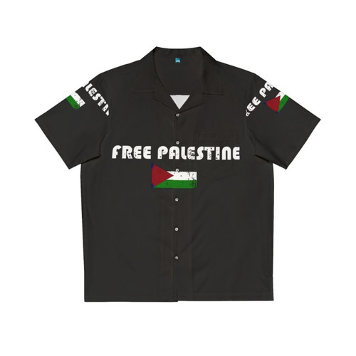 Free Palestine Hawaiian Shirt with Vintage Conflict Inspired Design