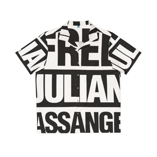 free assange hawaiian shirt wikileaks protest