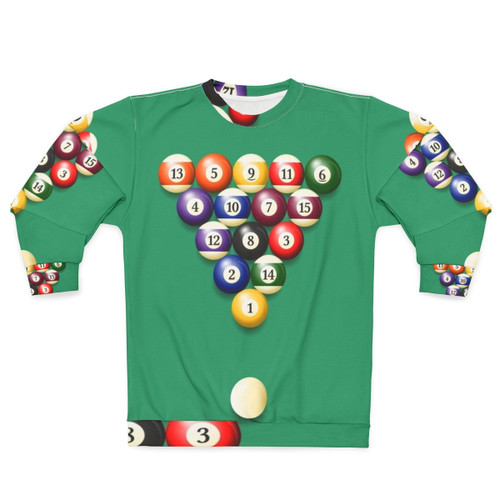 Colorful pool balls sweatshirt