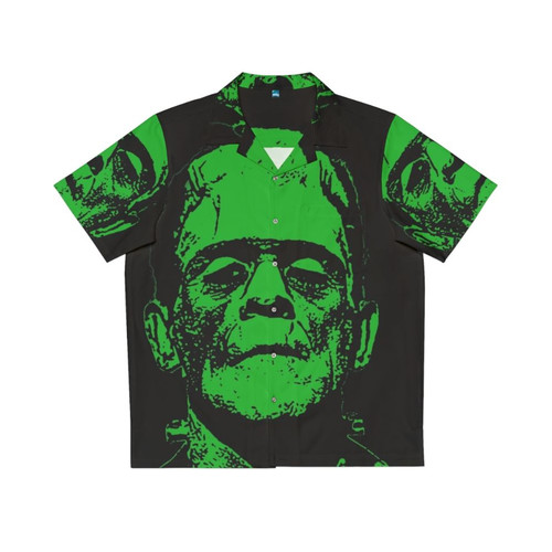 Frankenstein hawaiian shirt with classic monster design