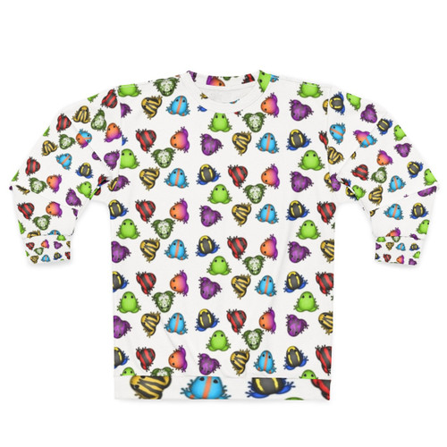 Pocket Frogs Pattern Eight Sweatshirt