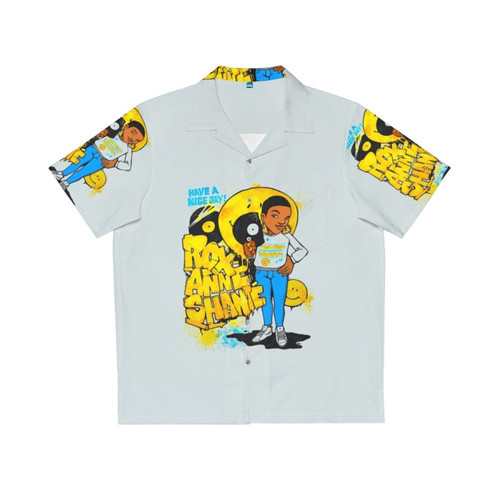 Vintage Hawaiian shirt with "Have a Nice Day" graphic