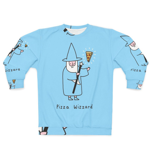 Pizza Wizard Sweatshirt featuring a whimsical wizard design