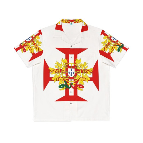 Portuguese Templar Cross Historical Hawaiian Shirt