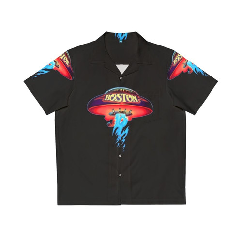 Retro Hawaiian Shirt with Electric Light Orchestra Inspired Vintage Design