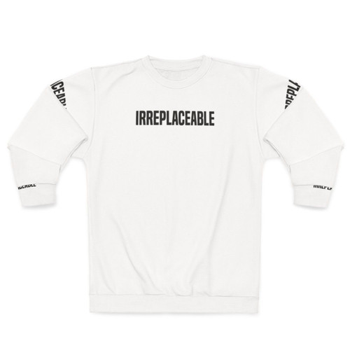 Irreplaceable Sweatshirt with Unique Graphic Design