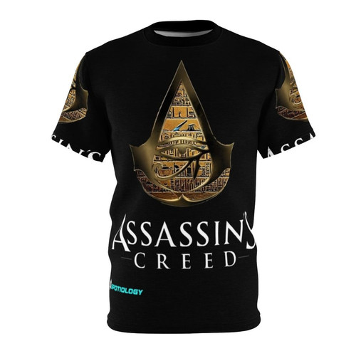Assassins Creed inspired t-shirt featuring Egyptian-themed graphics