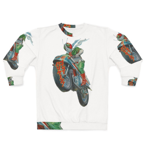 Kamen Rider V3 motorcycle graphic sweatshirt